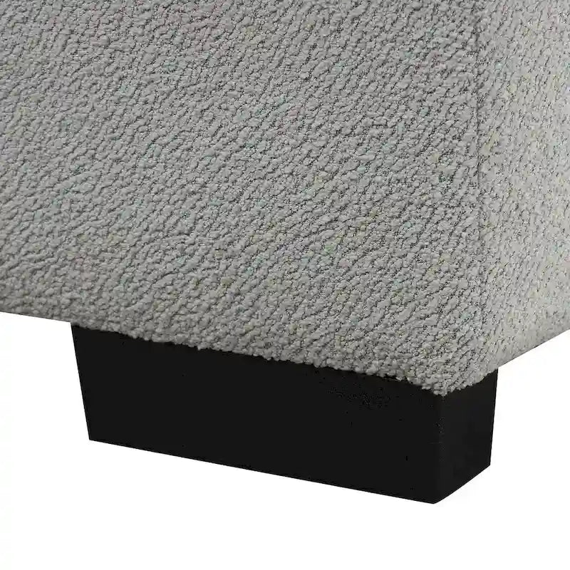 Sofá seccional cama tapizado con otomana de almacenamiento móvil, sofá cama seccional extraíble en forma de L