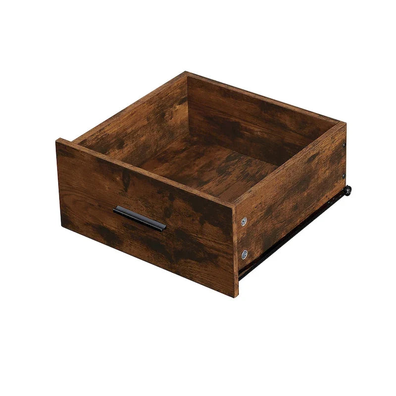 Cómoda de madera con 7 cajones, armario de almacenamiento de madera para dormitorio, armario ropero sólido con resistente estructura de acero
