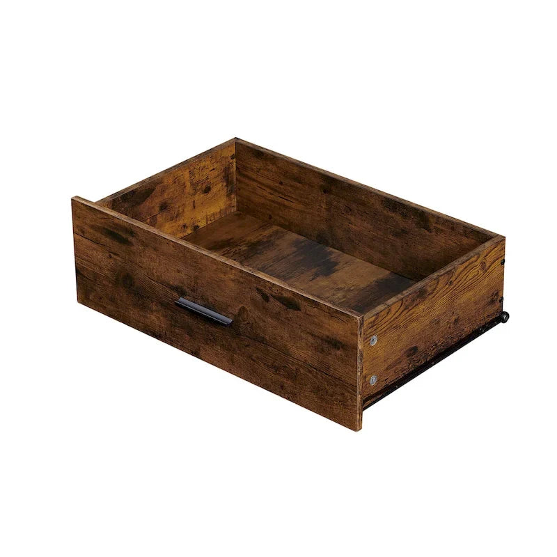 Cómoda de madera con 7 cajones, armario de almacenamiento de madera para dormitorio, armario ropero sólido con resistente estructura de acero