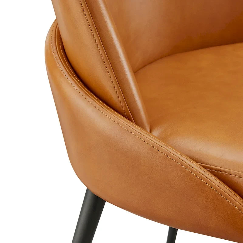 Chaises de salle à manger en cuir PU (lot de 2)