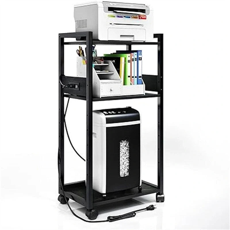 3-Tier Movable Printer Stand - 19Dx 14Wx 40H