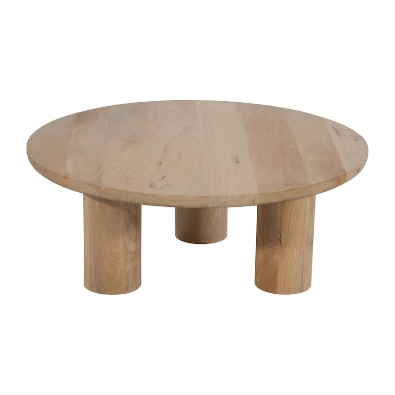 Elegante juego de mesas de centro de madera de mango estilo bohemio — Un imprescindible para un hogar moderno