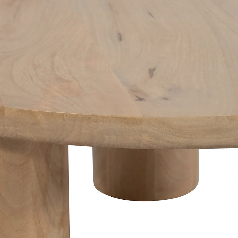 Elegante juego de mesas de centro de madera de mango estilo bohemio — Un imprescindible para un hogar moderno