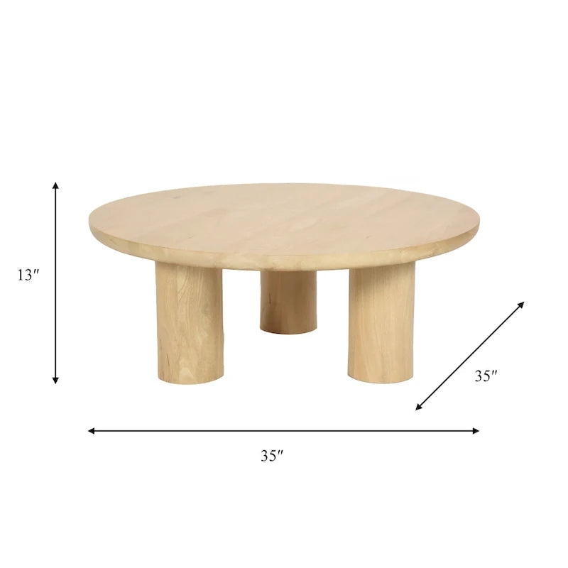 Elegante juego de mesas de centro de madera de mango estilo bohemio — Un imprescindible para un hogar moderno