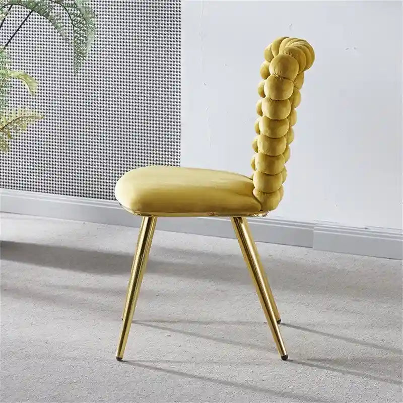 Moderne Esszimmerstühle mit Metallbeinen — 2er-Set