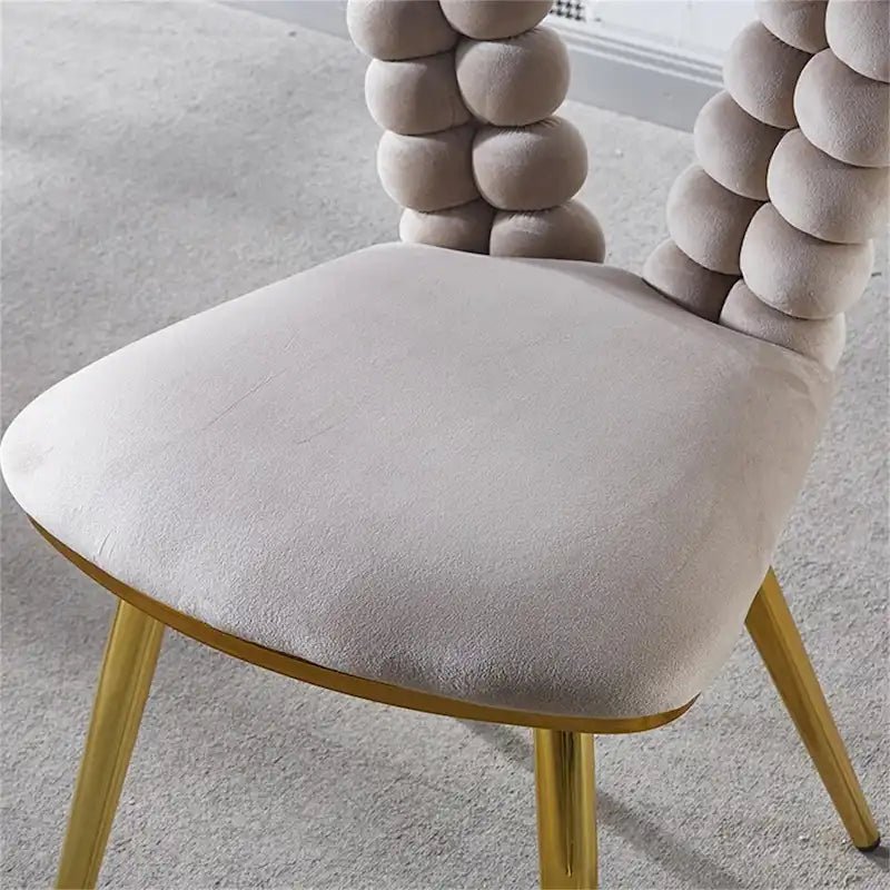 Moderne Esszimmerstühle mit Metallbeinen — 2er-Set