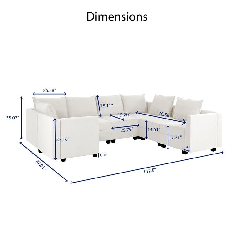 Moderne modulare DIY-Kollektion - Robuster Holzrahmen - Vielseitige und stilvolle Möbel für Wohnzimmer und Schlafzimmer