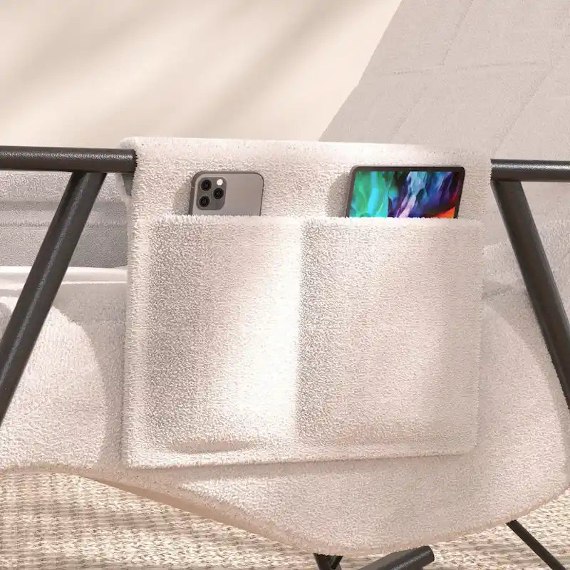 Sillón mecedora ajustable, sillón deslizante para guardería con respaldo alto ajustable y reposapiés