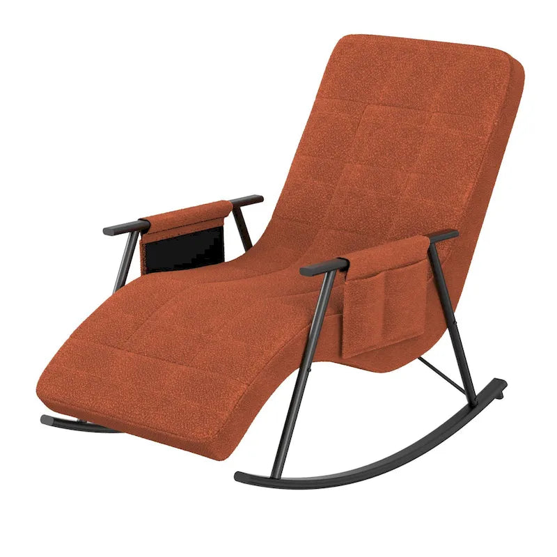 Sillón mecedora ajustable, sillón deslizante para guardería con respaldo alto ajustable y reposapiés