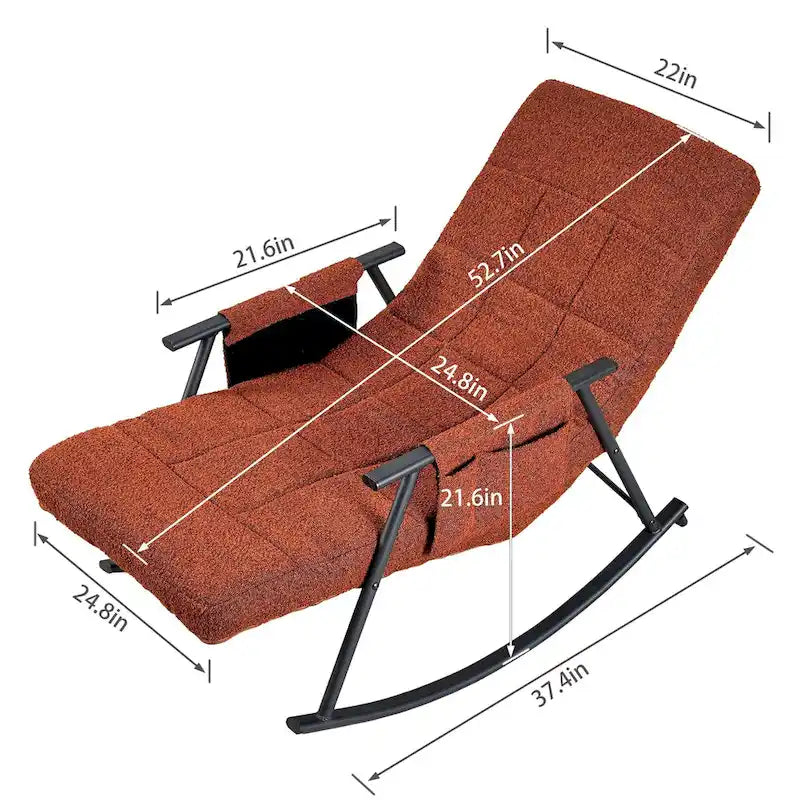 Sillón mecedora ajustable, sillón deslizante para guardería con respaldo alto ajustable y reposapiés