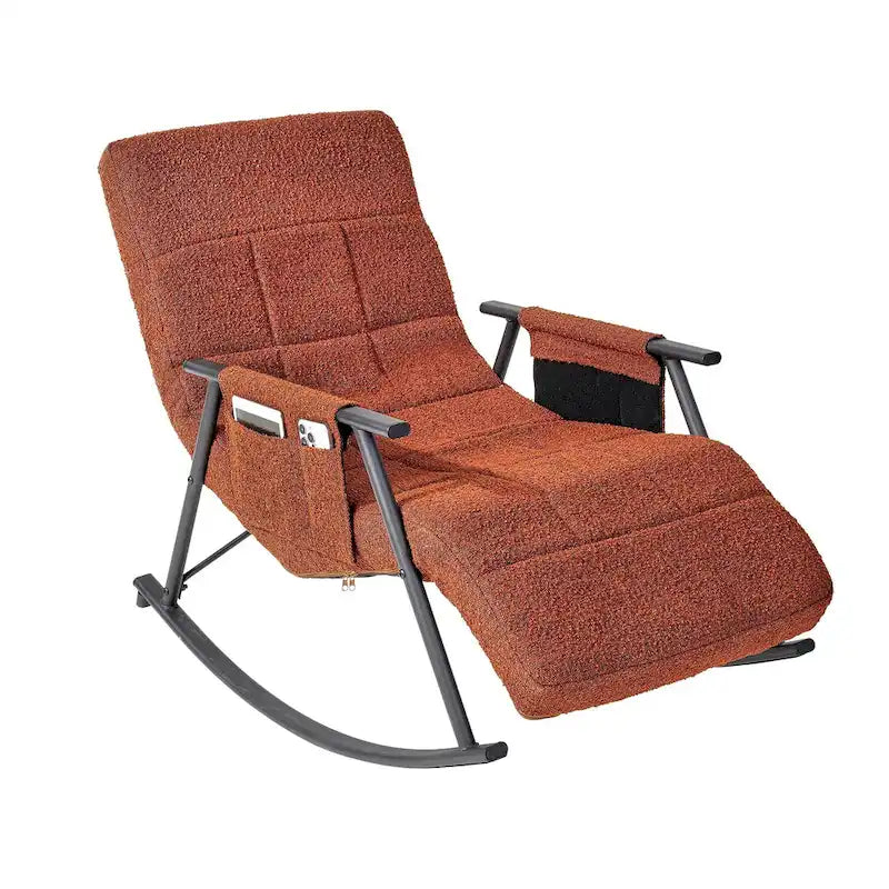 Sillón mecedora ajustable, sillón deslizante para guardería con respaldo alto ajustable y reposapiés