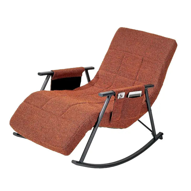 Sillón mecedora ajustable, sillón deslizante para guardería con respaldo alto ajustable y reposapiés