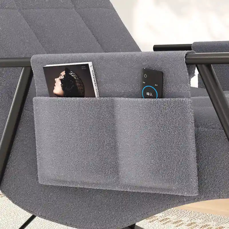 Sillón mecedora ajustable, sillón deslizante para guardería con respaldo alto ajustable y reposapiés