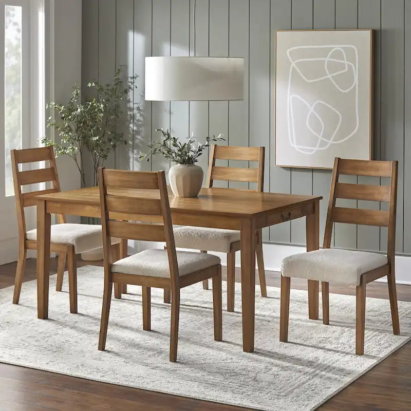 Sillas de comedor de madera maciza (juego de 2)