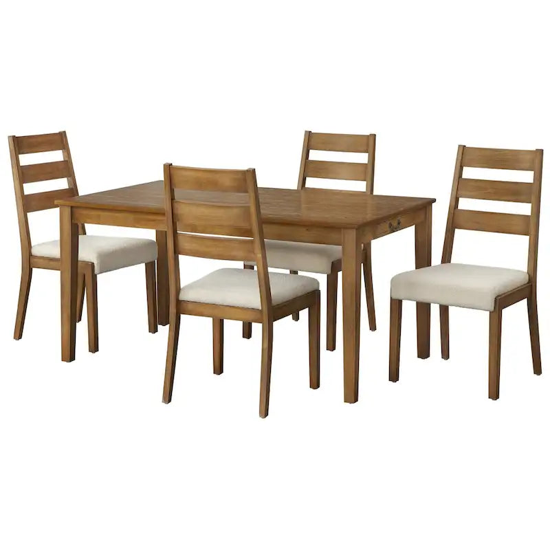 Sillas de comedor de madera maciza (juego de 2)