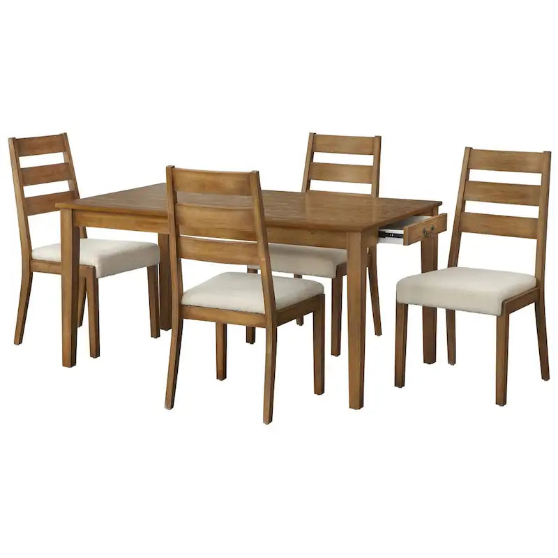 Sillas de comedor de madera maciza (juego de 2)