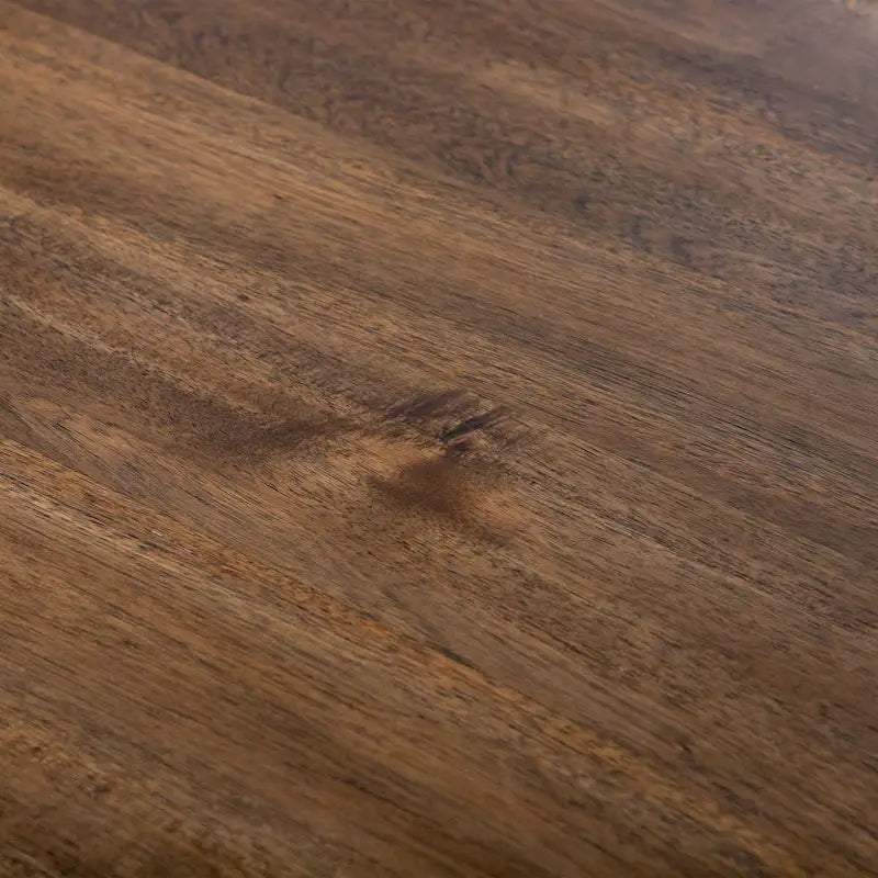 Table de salle à manger rustique en bois massif brun de 72 pouces